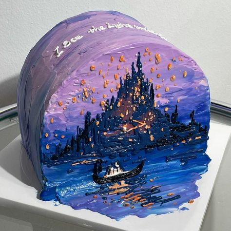 Tort Harry Potter, Bolo Rapunzel, ليلو وستيتش, Kreative Snacks, Mini Cakes Birthday, Arte Van Gogh, Cute Baking, Creative Birthday Cakes, Desen Anime