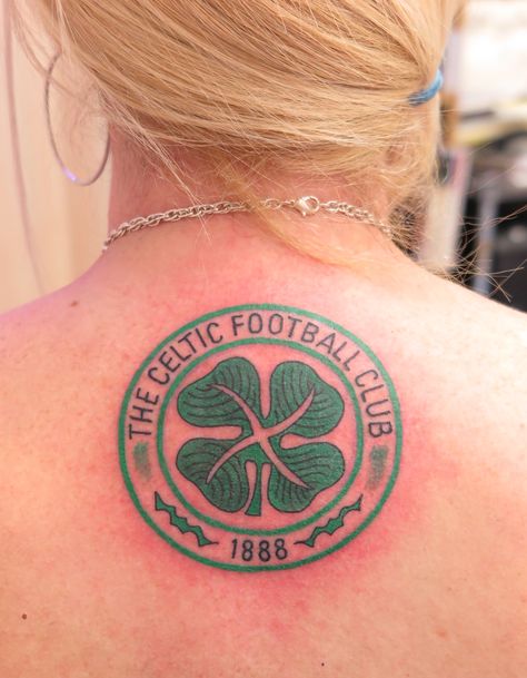 celtic football club back  irish street tattoo downpatrick belfast northern ireland Irish Mandala Tattoo, Celtic Tattoos For Men Irish, Irish Calladagh Tattoo, Celtic Fc Tattoo, Belfast Tattoo, Celtic Football Club, Club Tattoo, Celtic Cross Tattoos, Street Tattoo