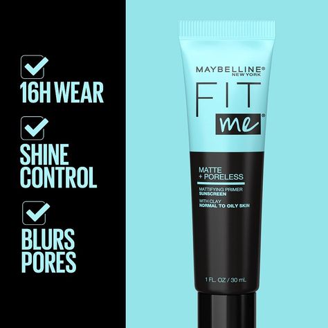 Makeup Must-Haves for Every Stage of MTF Transition – KetchBeauty Makeup With Sunscreen, Maybelline Primer, Poreless Primer, Fit Me Matte And Poreless, Mattifying Primer, New York Fits, Maybelline Makeup, Matte Makeup, Fashion And Beauty Tips