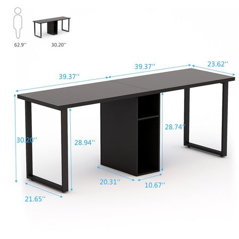 2 Seat Desk, Counselling Room Design, Double Computer Desk, Rustic Computer Desk, Ikea Office Desk, Administration Office, Cheap Home Office, Desk For Two, Office Desk With Storage