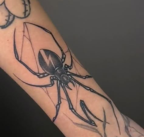 My Chemical Romance Spider, Mcr Spider Tattoo, Danger Days Spider Tattoo, Danger Days Tattoo, Mcr Spider, Danger Days Spider, My Chemical Romance Tattoo, Mcr Tattoo, Flower Patchwork