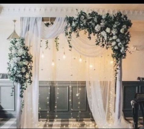 Diy Winter Wedding, Reception Stage, Dusty Rose Wedding, Wedding Backdrop Decorations, Wedding Ceremony Backdrop, Wedding Arches, Wedding Wall, Ceremony Backdrop, Wedding Stage