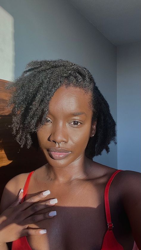 Instant Locs On Short Hair, Free Part Locs, Instant Locs, Loc Inspiration, Short Locs, Loc Hairstyles, Sister Locs, Short Locs Hairstyles, Type 4 Hair