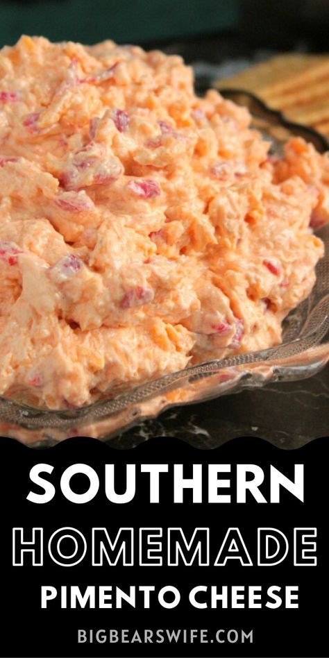 Homemade Pimento Cheese Recipe, Pimento Cheese Recipe, Southern Foods, Cheese Spread Recipes, Homemade Pimento Cheese, Pimento Cheese Spread, Food Bites, Chefs Recipes, Pimento Cheese Recipes