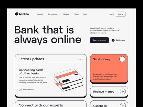 Banking App Design, 블로그 디자인, Minimalist Web Design, 포트폴리오 레이아웃, Mobile App Design Inspiration, Ui Design Website, Portfolio Website Design, Banking App, Website Design Layout