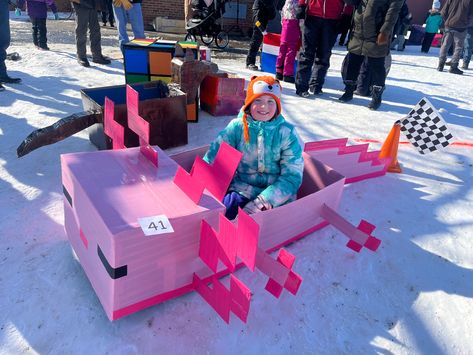 Cardboard Sled, Cardboard Boat, Diy Cardboard, Craft Corner, Family Album, Sled, Duct Tape, Cardboard Box, New Job