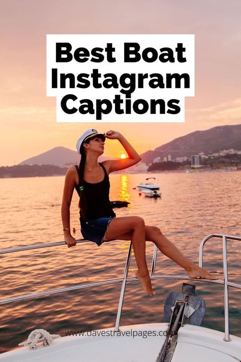 This collection of boat captions for Instagram along with selected quotes will really… float your boat! Row Your Boat Quotes, Whatever Floats Your Boat Quote, Boat Ig Captions, Caption For Boat Picture, Insta Captions For Boat Pics, Boat Day Captions Instagram, Funny Boat Quotes Humor, Summer Lake Instagram Captions, Sailing Captions Instagram