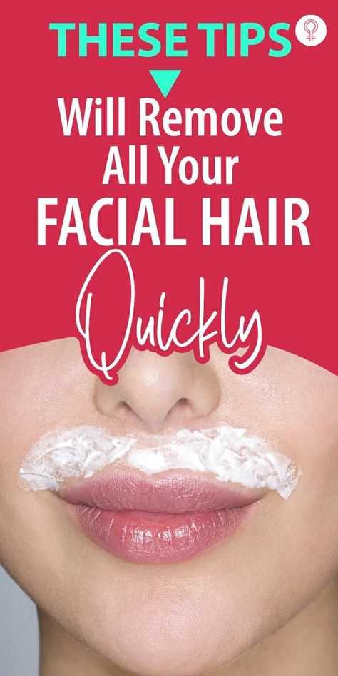 These Tips Will Remove All Your Facial Hair Quickly: No more facial hair woes, keep reading for some simple hacks that will help you get rid of facial hair quickly. #facialhair #beauty #beautytips #remedies #homeremedies Natural Facial Hair Removal, Diy Facial Hair Removal, Natural Hair Removal Remedies, Female Facial Hair, Face Hair Removal, Chin Hair, Unwanted Hair Permanently, Natural Hair Removal, Remove Unwanted Facial Hair