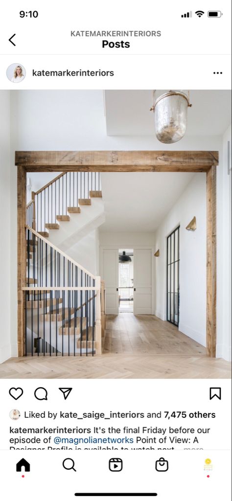 Oak Wood Trim, White Baseboards, Wood Baseboard, Oak Trim, White Oak Floors, White Oak Wood, Wood Trim, Wood Beams, Stair Railing