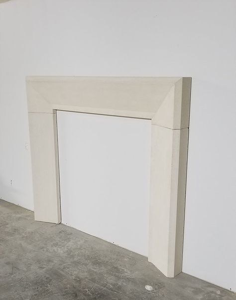 Cast Stone Fireplace | Limestone Mantel Surround | Precast Fireplaces Limestone Fireplace Surround Modern, Stone Cast Fireplace Surround, Cast Stone Linear Fireplace, Limestone Mantel, Cast Stone Mantel, Limestone Fireplace Surround, Custom Fireplace Mantels, Cast Stone Fireplace, Diy Fireplace Makeover