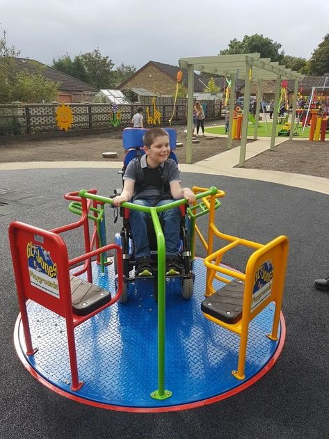 Special Needs Playground Ideas, Wheelchair Accessible Playground, Park Architecture, Kids Backyard Playground, Kids Indoor Playground, Disabled Children, Kindergarten Design, Public Space Design, Wheel Chair