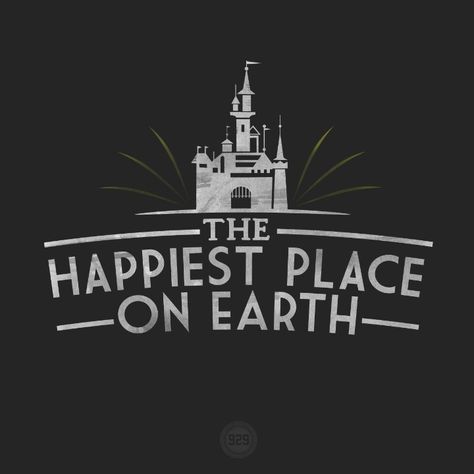 "The Happiest Place on Earth" - By: Robbie Thiessen #graphicdesign #Disney #Disneyland #Disneyart #vectordesign #typography Disney Maps, Disney Graphics, Blazing Saddles, Earth Quotes, Disney Sign, Disney Illustration, Disney Lifestyle, Disneyland Tips, Disney Memories