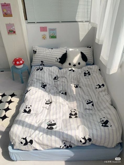 Pochacco Room Ideas, Pochacco Room, Colorful Room Decor, Uni Room, Bedroom Decor Design, Cute Bedroom Decor, Minimalist Room, Cute Room Decor, Room Setup