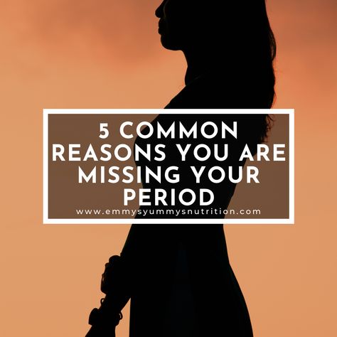 Period gone missing? Find out the top reasons you are missing your period in this post.  #hormones #amenorrhea #hypothalamicamenorrhea #hormonehealth #fitness #nutrition Is It Normal To Miss A Period, Missed Period Reasons For, Missing Periods Remedies, Period Remedies, Missed Period, How To Help Nausea, Period Pain, Hormone Health, Intuitive Eating