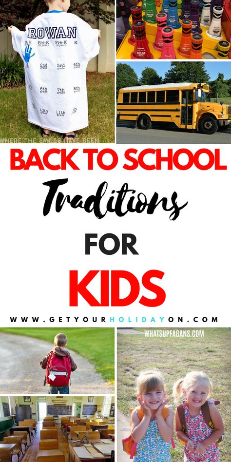 Preschool Traditions, Kindergarten Traditions, Back To School Rituals, Back To School Set Up, School Traditions, Yearly School Traditions, Takeaway For Kids On First Day Of School, First Day Of School Ideas For Kids, First Day Of Preschool Gifts For Kids