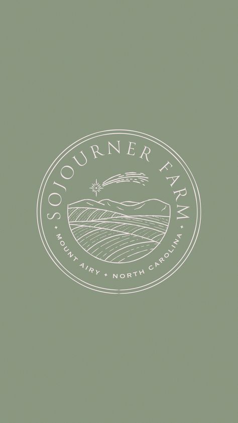 Sojourner Farm Branding Logo Design minimal clean modern Homestead Logo Design, Farmhouse Branding, Organic Farm Logo, Farm Merch, Pw Logo, Homestead Logo, Line Art Travel, Farm Logo Inspiration, Travel Typography