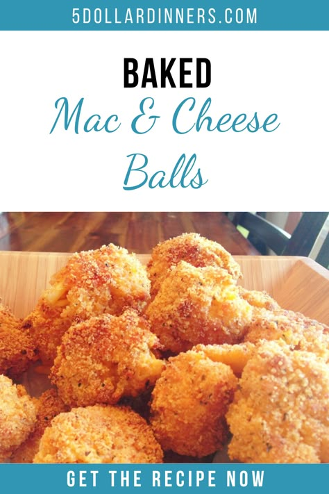 Mac Cheese Balls, Mac And Cheese Balls Recipe, Mac And Cheese Balls, Cheese Balls Recipe, Mac N Cheese Balls, Kraft Dinner, Best Mac N Cheese Recipe, Appetizer Party, Recipe Crockpot