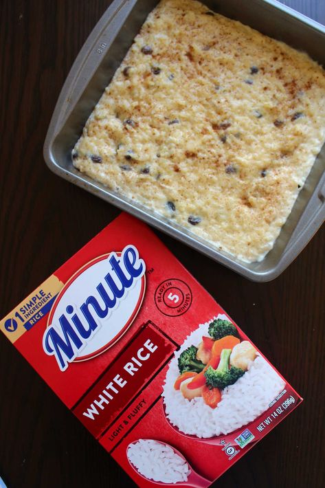 Rice Pudding With Instant Rice, Minute Rice Pudding Recipe Easy, Instant Rice Pudding Recipe, Rice Pudding Minute Rice, Rice Pudding With Minute Rice Recipe, Rice Pudding Recipe Creamy, Rice Pudding Instant Rice, Rice Pudding Made With Minute Rice, Minute Rice Pudding Recipe