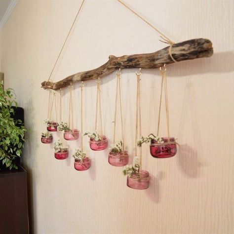 Takken Decor, Hanging Centerpiece, Hall Entrance, Hanging Jars, Handmade Lanterns, Hanging Vase, Hanger Ideas, Boho Wedding Decor, Hanging Candle Holder