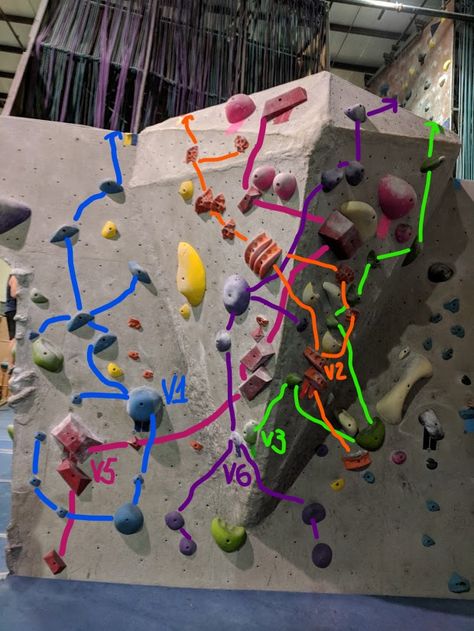 bouldering routes Bouldering Women, Indoor Bouldering, Indoor Climbing Gym, Bouldering Gym, Climbing Bouldering, Indoor Climbing, Sport Climbing, Climbing Gym, Drawing Practice