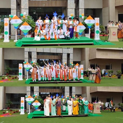 Independence Day 2022 Celebration in LPS Global School 75 Years Of Independence, 75th Independence Day, August Crafts, Independence Day Theme, 15 August Independence Day, Pencil Drawings Of Flowers, Independence Day Celebration, 15th August, Independence Day India