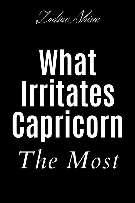 We are going to make a small list of all the little things that make your patience look damaged and that cause some irritation in you Capricorn. #zodiac #zodiacsigns #astrology #horoscope #dailyhoroscope Capricorn Daily Horoscope, Capricorn Aquarius Cusp, Horoscope Signs Dates, Capricorn Personality, Astrology Capricorn, Astrology Today, Horoscope Love Matches, Capricorn Life, Horoscope Capricorn