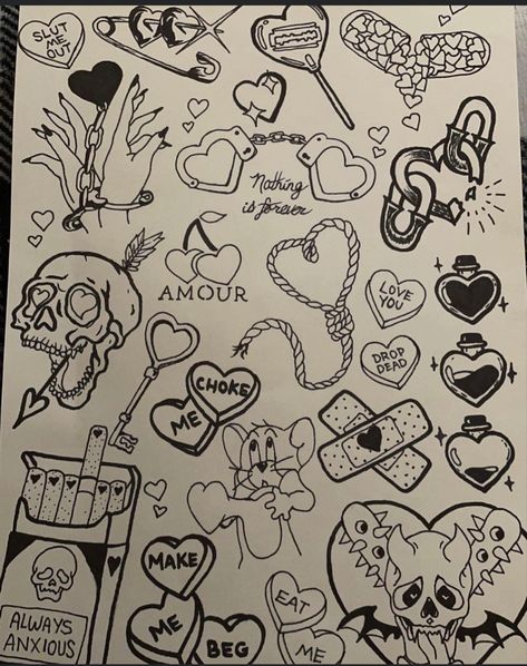 #fashion #aesthetic #tattoo Anti Valentines Day Tattoo Flash, Anti Valentines Tattoo, Anti Valentines Day Tattoo, Valentines Flash Tattoo Sheet, Valentine Flash Tattoo, Valentine’s Day Flash, Grunge Hand Tattoos, Kiss Here Tattoo, Valentines Tattoo Flash