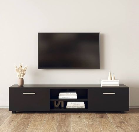 Amazon.com: Kennkari TV Stand for 40 45 50 55 60 65 Inch TV Entertainment Center for Living Room Low Profile TV Table Modern TV Media Console with Storage Simple TV Cabinet with Shelves (White) : Home & Kitchen Tv Table Modern, Tv Entertainment Center, 65 Inch Tv, Modern Media Console, Simple Tv, Tv Entertainment Centers, Tv Table, Table Decor Living Room, Console Storage