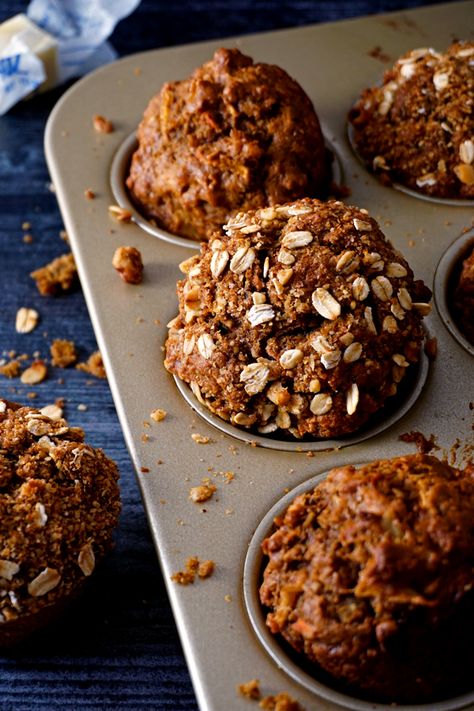 Bakery Bran Muffins, Flax For Life Muffin Recipe, Coconut Oil Muffins, Bran Morning Glory Muffins, Trail Mix Muffins, Morning Glory Bran Muffins, Muffin Topping Ideas, Postpartum Muffins, Mammoth Muffins