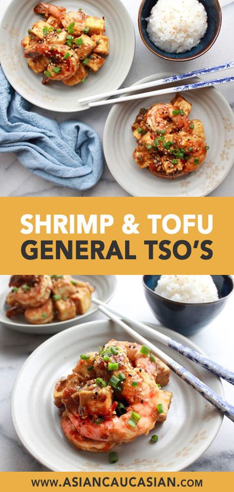 General Tso Shrimp, Seafood Stir Fry, Chinese Fish, Asian Dinner, Healthy Asian, Healthy Asian Recipes, Asian Dinner Recipes, Asian Dinners, General Tso