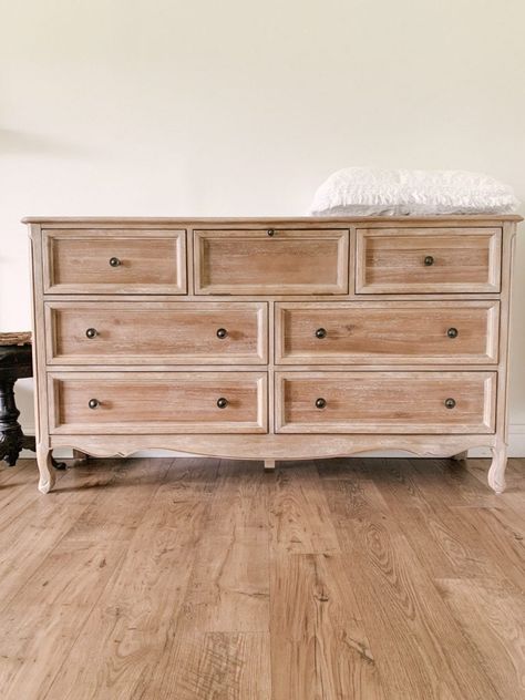 French Country Inspired Bedroom Furniture Long Wood Dresser Bedroom, Ikea French Country Hacks, French Country Headboard, French Country Dresser, French Country Bed, French Country Dressers, Large Nightstands, Country Bedroom Furniture, Childhood Bedroom