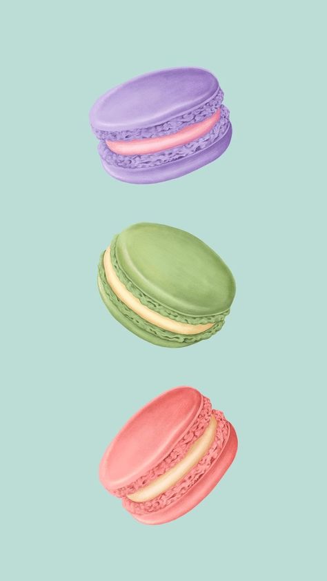 Green Tea Donut, Macaroon Wallpaper, Chocolate Texture, Pink Doughnuts, Colorful Macarons, 귀여운 음식 그림, Food Artwork, Coffee Shop Logo, Wallpaper Iphone Wallpaper