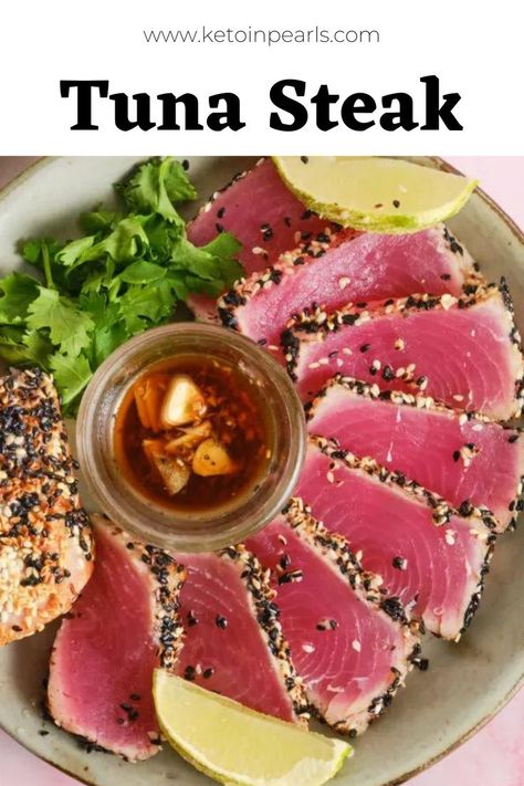 Elevate your dining experience with Tuna Steak! Enjoy the perfect blend of seared goodness and tender, flavorful fish that's sure to tantalize your taste buds. A dish that's both elegant and satisfying. Seared Ahi Tuna Steak, Seared Tuna Steak, Seared Ahi Tuna Recipe, Tuna Steak Recipe, Ahi Tuna Steak Recipe, Ahi Tuna Recipe, Seared Tuna Steaks, Seared Ahi Tuna, Ahi Tuna Steak