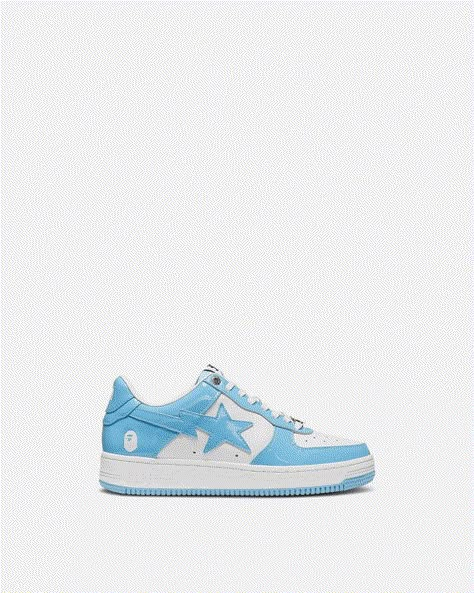 BAPESTA x LOW "BLUE" Check more at https://wearline.co/produit/bapesta-x-low-blue/ Blue Check, Saucony Sneaker, Baby Blue, Sneakers, Blue, Quick Saves, Clothes