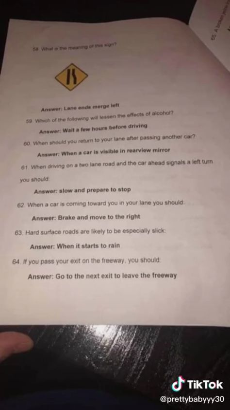 Driver Ed Notes, Drivers Test Tips Passing, Permit Test Cheat Sheet, Drivers Permit Test, Driving Test Questions, Dmv Driving Test, Dmv Permit Test, Learning To Drive Tips, Driving Test Tips