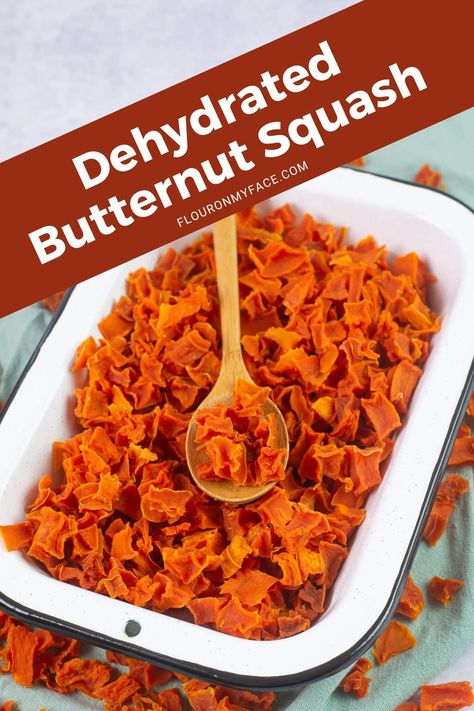 Dehydrated Squash Chips, Dehydrated Butternut Squash, How To Dehydrate Cabbage, How To Preserve Butternut Squash, Preserving Butternut Squash, Dehydrated Squash, Preserving Squash, Preserve Squash, Canning Butternut Squash