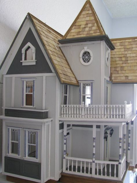 Fairfield Dollhouse, Fairfield House, Miniature Dollhouses, Victorian Windows, Doll House Plans, Cardboard House, Dolls House Interiors, Dollhouse Kits, Barbie House