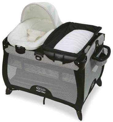 Graco® Pack 'n Play Playard Quick Connect Portable Napper with Bassinet in Ashland Baby Pack And Play, Graco Pack N Play, Graco Baby, Diaper Changing Station, Portable Bed, Pack N Play, Pack And Play, Travel System Stroller, Baby Bassinet