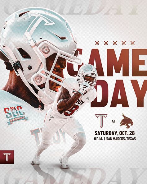 2023 Troy Football Design :: Behance Sports Marketing Design, College Football Gameday, Troy Trojans, College Football Recruiting, Trojans Football, Football Recruiting, Sports Design Ideas, Sports Logo Inspiration, Sports Scores