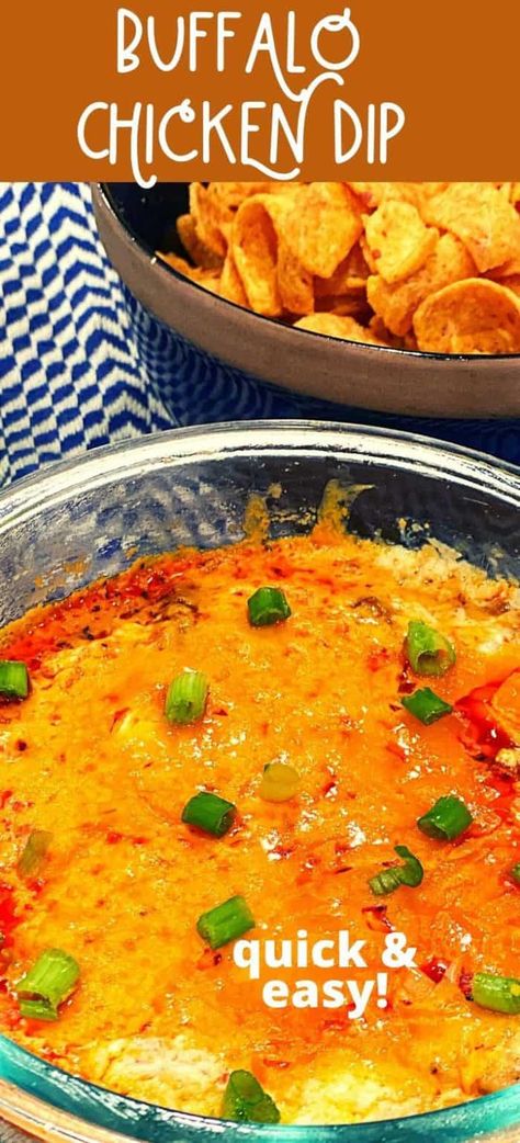 This easy Buffalo Chicken Dip recipe is a delicious hot dip! You can make it on your stovetop, in the microwave or in your slow cooker. Stovetop Buffalo Chicken Dip, Microwave Dip Recipes, Microwave Buffalo Chicken Dip, Can Chicken Dip Recipes Easy, Buffalo Chicken Dip Microwave, Buffalo Chicken Dip Stove Top, Buffalo Chicken Dip Ingredients, Easy Buffalo Chicken Dip, Super Bowl Party Snacks