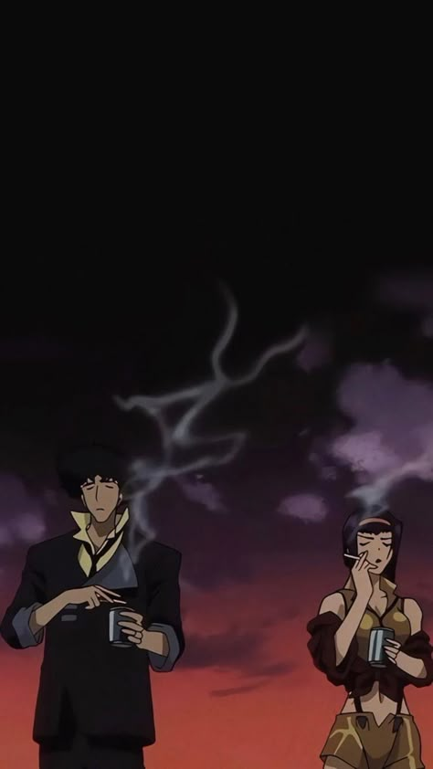 Spike And Faye, Cowboy Bebop Wallpapers, Cowboy Bebop Anime, 90 Anime, Wallpaper Animes, Old Anime, Cowboy Bebop, Anime Wall Art, 90s Anime