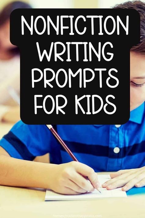 Nonfiction Writing Prompts for Kids Nonfiction Writing Second Grade, Quick Write Prompts, Nonfiction Writing Prompts, Realistic Fiction Writing, Creative Nonfiction Writing, Journal Prompts For Teens, Fiction Writing Prompts, Nonfiction Activities, Non Fiction Writing