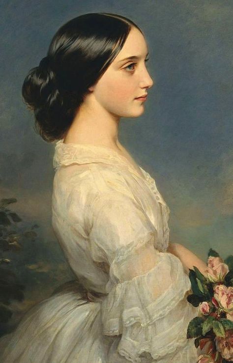 Franz Xaver Winterhalter (German, 1805 ... متحف فني, Franz Xaver Winterhalter, Istoria Artei, Have Inspiration, Classic Paintings, Victorian Art, Old Paintings, Classical Art, Old Art