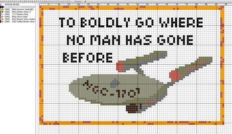 Star Trek Cross Stitch, Cross Stitch Free, Geeky Cross Stitch, Nerd Crafts, Cross Stitch Boards, Needle Crafts, Stitch Ideas, Cross Stitches, Latch Hook