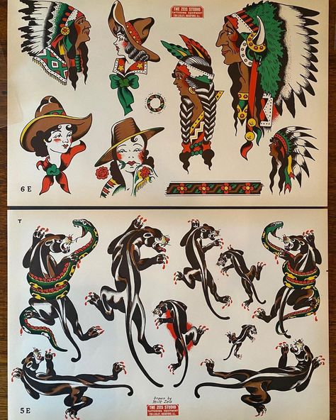 Milton Zeis, Lyle Tuttle, Tattoo Catalog, Japanese Art Prints, Old School Tattoo Designs, Traditional Tattoo Flash, Vintage Tattoo, Old School Tattoo, Flash Tattoo