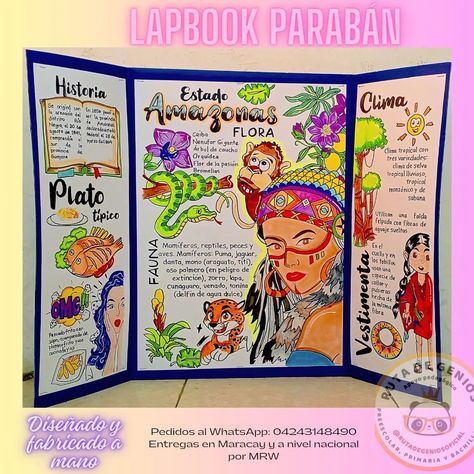 Lapbook/parabán de nuestro hermoso estado amazonas #lapbookmaracay #lapbookcreativo #laminasescolaresmaracay #lapbook #lapbooks Lapbook Parabán Mapas mentales Mapas conceptuales Esquemas Trabajos escritos y a computadora Presentaciones en powerpoint Análisis Resúmen Tareas online Guías Cuestionarios Parlamentos de exposición Preescolar Primaria Bachillerato Universitario Contáctanos vía WhatsApp al: 04243148480 Nerd Lifestyle, Lapbook Ideas, Spanish Projects, File Decoration Ideas, Lap Book, Country Studies, Bond Paper Design, Iphone App Design, Home Education