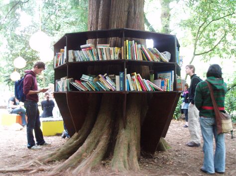 End of the Road Festival, Larmer Tree Gardens, Wiltshire, England, 2010   photo by Gothiron on Flickr Ernst Hemingway, Garden Library, English Library, Buch Design, Beautiful Library, Little Library, Free Library, Children's Picture Books, Book Shelf