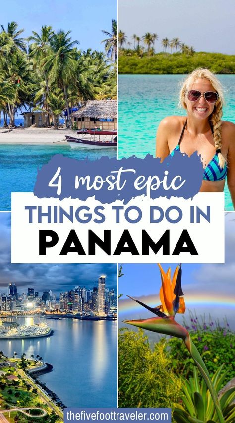 4 Most Epic Things to do in Panama. There are lots of fun and unique things to do in Panama. This article will help you plan your trip to Panama and organize your itinerary! #panama | What to do in Panama | Best things to do in Panama | Panama Travel Tips | Panama Itinerary 2 Weeks, Panama Bucket List, Panama Travel Guide, What To Do In Panama, Panama Itinerary, Panama Cruise, Panama Vacation, Colon Panama, Panama Culture