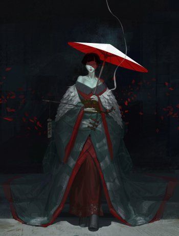 Preview Art 118188 Izanami Goddess, Japanese Goddess, Japanese Art Modern, Witch Characters, Japanese Mythology, Geisha Art, Japanese Folklore, Concept Art Character, Foto Art