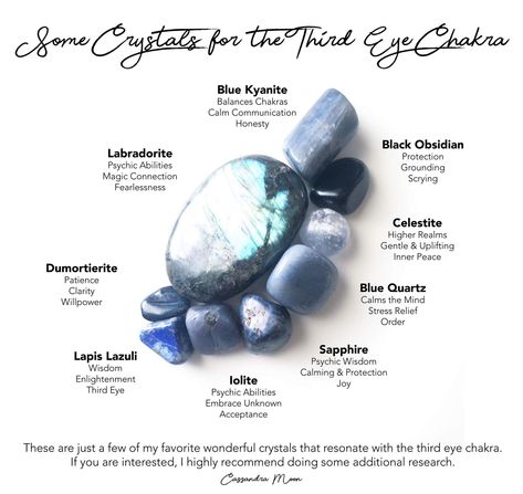 The 3rd Eye, Third Eye Chakra Stones, 3rd Eye Chakra, Aura Healing, Earth Gift, Wiccan Spell Book, Magical Stones, Spiritual Crystals, Gemstone Meanings